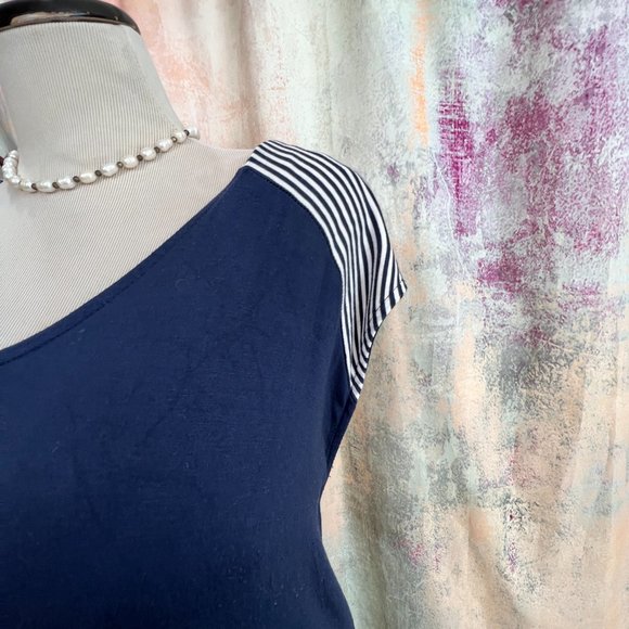 📌bpc selection Nautical Design Viscose Sleeveless Maxi Dress - Picture 5 of 15